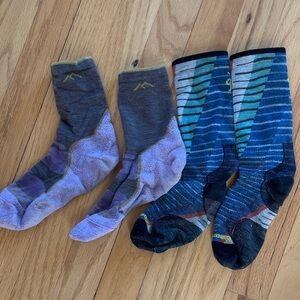 Smartwool and Darn Tough Athletic Socks women’s medium (size 7.5)